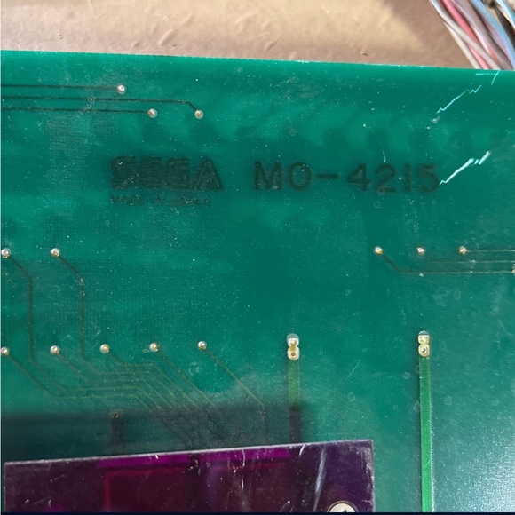 Sega Monaco GP Display with Wiring Arcade Game PCB Board Part MO-4215 C7A - Picture 3 of 4